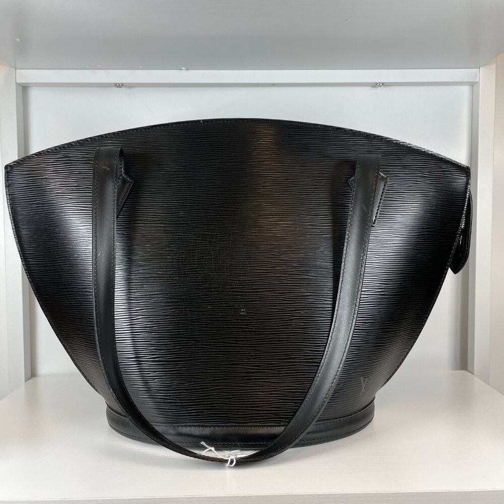 Preowned Louis Vuitton Black Epi Saint Jacques Tote Bag #PE81264